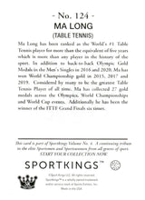 Load image into Gallery viewer, 2023 Sportkings Volume 4 #124 Ma Long Silver
