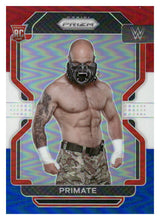 Load image into Gallery viewer, 2022 Panini Prizm WWE #121 Primate Red, White and Blue
