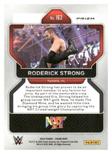 Load image into Gallery viewer, 2022 Panini Prizm WWE #163 Roderick Strong Red, White and Blue
