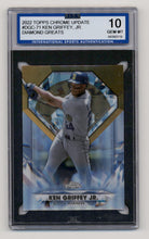 Load image into Gallery viewer, 2022 Topps Chrome Update #DGC-71 Ken Griffey Jr. Diamond Greats Die Cuts ISA 10
