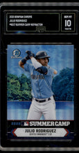 将图片加载到图库查看器，2021 Bowman Chrome #SC-17 Julio Rodriguez 2020 Summer Camp GMA 10
