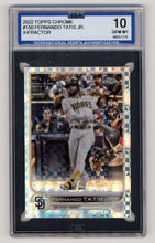 تحميل الصورة إلى عارض المعرض، 2022 Topps Chrome #150 Fernando Tatis Jr. X-Fractor ISA 10
