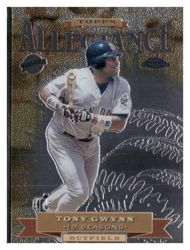 2000 Topps Chrome #TA6 Tony Gwynn Allegiance