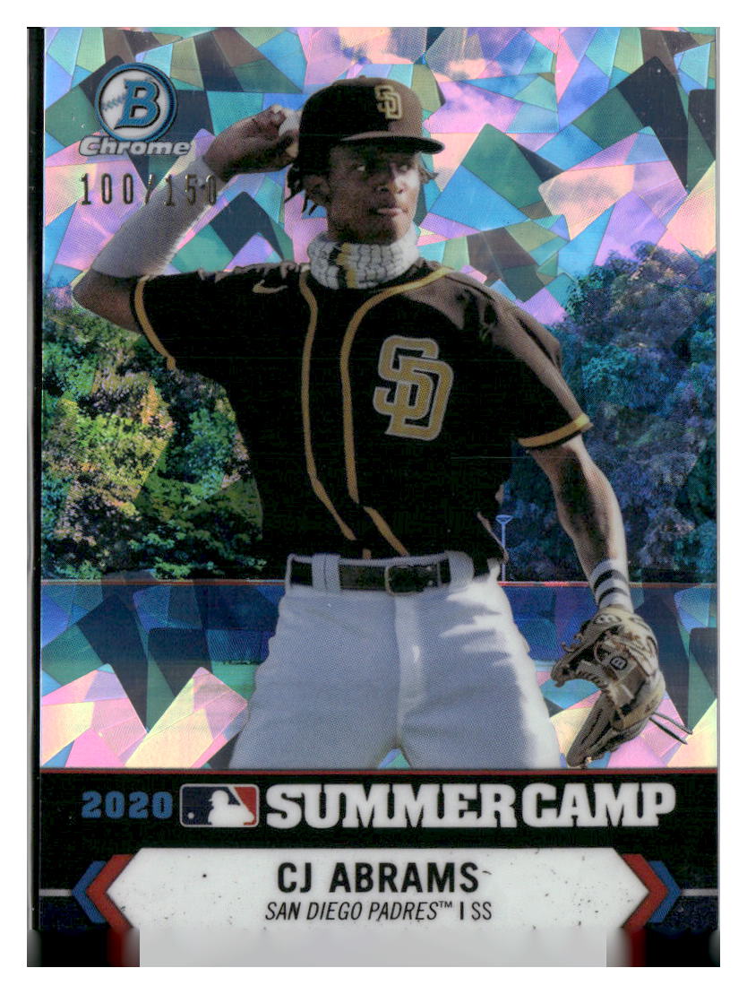 2021 Bowman Chrome #SC-30 CJ Abrams 2020 Summer Camp Atomic Refractor #/150