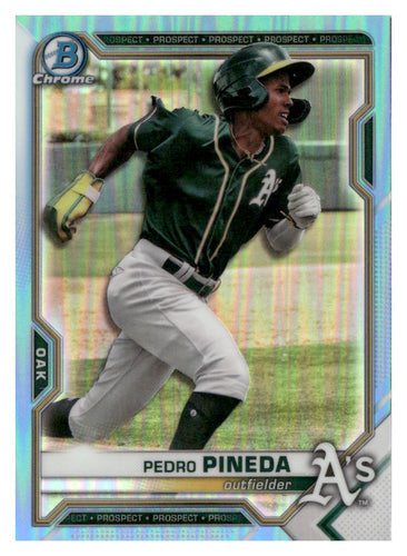 2021 Bowman Draft #BDC-65 Pedro Pineda Chrome Blue Refractor #/150