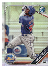 将图片加载到图库查看器，2019 Bowman Draft #BDC-169 Shervyen Newton Chrome Refractor
