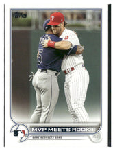 Load image into Gallery viewer, 2022 Topps #367 MVP Meets Rookie
