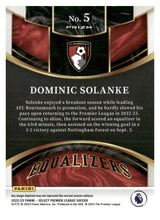 Load image into Gallery viewer, 2022-23 Panini Select Premier League #5 Dominic Solanke Equalizers
