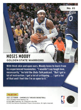 تحميل الصورة إلى عارض المعرض، 2021-22 Panini Chronicles #85 Moses Moody
