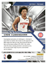 Load image into Gallery viewer, 2021-22 Panini Chronicles #377 Cade Cunningham Bronze
