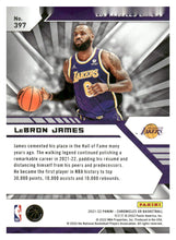 Load image into Gallery viewer, 2021-22 Panini Chronicles #397 LeBron James
