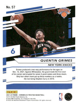 Load image into Gallery viewer, 2021-22 Panini Chronicles #57 Quentin Grimes
