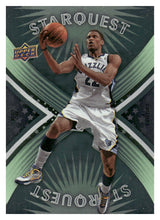 将图片加载到图库查看器，2008-09 Upper Deck First Edition #SQ-13 Rudy Gay StarQuest Green
