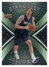 Load image into Gallery viewer, 2008-09 Upper Deck First Edition #SQ-24 Dirk Nowitzki StarQuest Green
