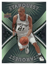 Load image into Gallery viewer, 2008-09 Upper Deck First Edition #SQ-8 Tim Duncan StarQuest Green
