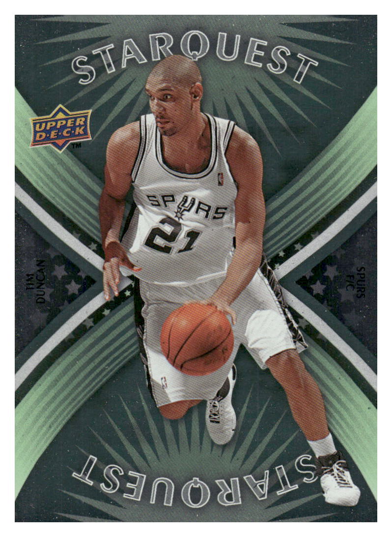 2008-09 Upper Deck First Edition #SQ-8 Tim Duncan StarQuest Green