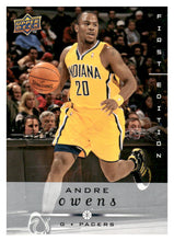 تحميل الصورة إلى عارض المعرض، 2008-09 Upper Deck First Edition #66 Andre Owens
