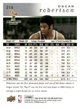 تحميل الصورة إلى عارض المعرض، 2008-09 Upper Deck First Edition #214 Oscar Robertson
