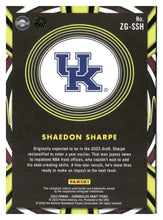 Load image into Gallery viewer, 2022 Panini Chronicles Draft Picks #ZG-SSH Shaedon Sharpe Gamma Rays Pink
