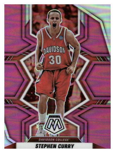 2022 Panini Chronicles Active Picks #24 Stephen Curry Mosaic Pink