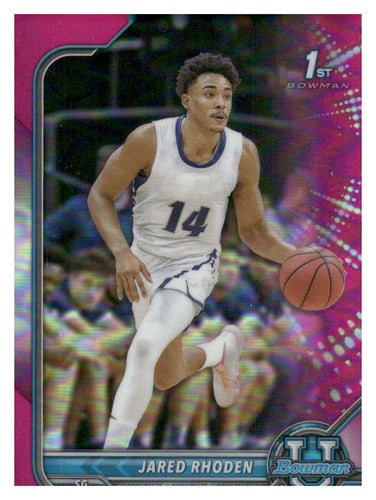 2021-22 Bowman University #44 Jared Rhoden Pink