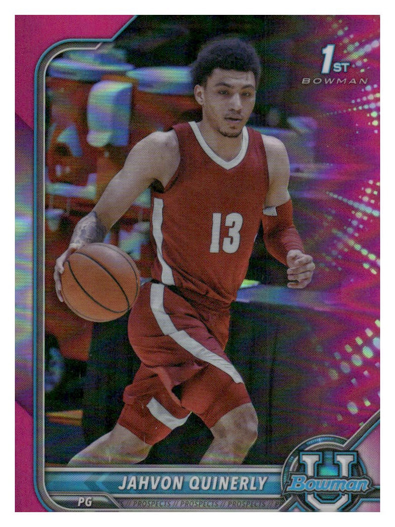 2021-22 Bowman University #57 Jahvon Quinerly Pink