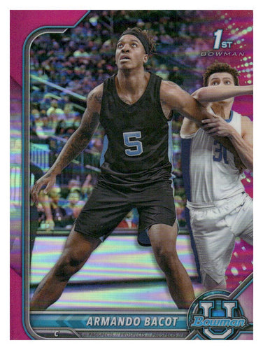 2021-22 Bowman University #71 Armando Bacot Pink