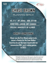 Load image into Gallery viewer, 2023 SAGE HIT #122 Chase Brown Silver
