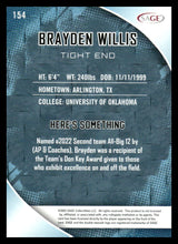 将图片加载到图库查看器，2023 SAGE HIT #154 Brayden Willis
