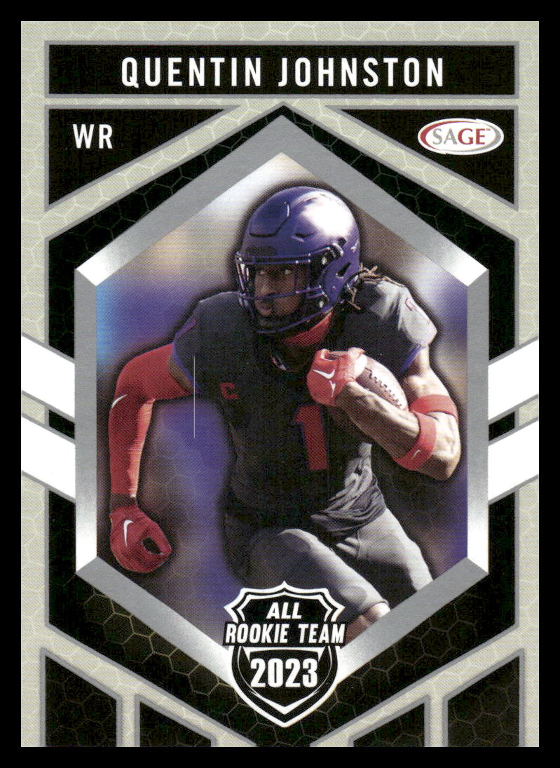 2023 SAGE HIT #RT-185 Quentin Johnston Silver