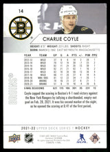 Load image into Gallery viewer, 2021-22 Upper Deck #14 Charlie Coyle
