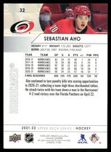 Load image into Gallery viewer, 2021-22 Upper Deck #32 Sebastian Aho
