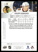 تحميل الصورة إلى عارض المعرض، 2021-22 Upper Deck #42 Philipp Kurashev
