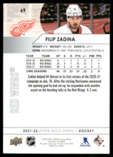 Load image into Gallery viewer, 2021-22 Upper Deck #69 Filip Zadina
