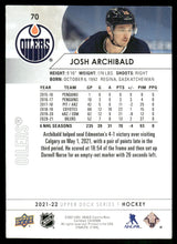 Load image into Gallery viewer, 2021-22 Upper Deck #70 Josh Archibald
