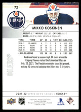 Load image into Gallery viewer, 2021-22 Upper Deck #72 Mikko Koskinen
