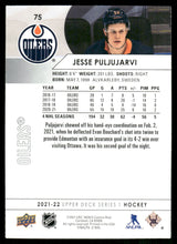 Load image into Gallery viewer, 2021-22 Upper Deck #75 Jesse Puljujarvi
