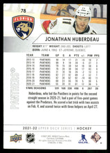 Load image into Gallery viewer, 2021-22 Upper Deck #78 Jonathan Huberdeau
