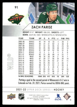 تحميل الصورة إلى عارض المعرض، 2021-22 Upper Deck #91 Zach Parise

