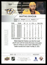 Load image into Gallery viewer, 2021-22 Upper Deck #102 Mattias Ekholm
