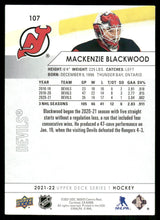 Load image into Gallery viewer, 2021-22 Upper Deck #107 Mackenzie Blackwood
