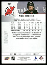 تحميل الصورة إلى عارض المعرض، 2021-22 Upper Deck #109 Nico Hischier
