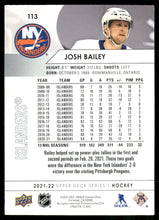 Load image into Gallery viewer, 2021-22 Upper Deck #113 Josh Bailey
