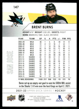 Load image into Gallery viewer, 2021-22 Upper Deck #147 Brent Burns
