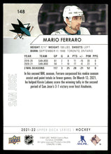 Load image into Gallery viewer, 2021-22 Upper Deck #148 Mario Ferraro
