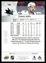 Load image into Gallery viewer, 2021-22 Upper Deck #149 Tomas Hertl
