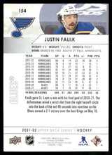 Load image into Gallery viewer, 2021-22 Upper Deck #154 Justin Faulk
