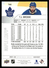 Load image into Gallery viewer, 2021-22 Upper Deck #166 T.J. Brodie
