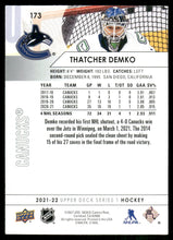 Load image into Gallery viewer, 2021-22 Upper Deck #173 Thatcher Demko
