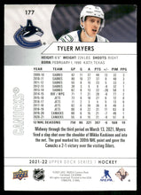 Load image into Gallery viewer, 2021-22 Upper Deck #177 Tyler Myers
